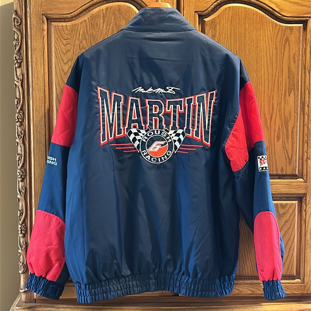 Vintage Nutmeg Racing Martin NASCAR Jacket. Rough Racing Martin #6. Size XL - Picture 6 of 17